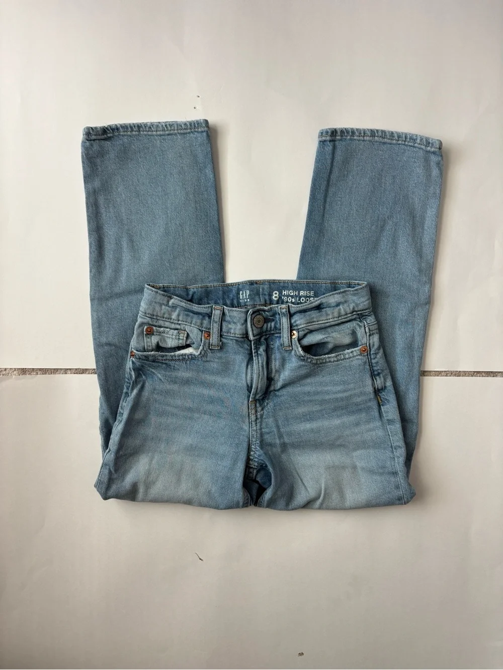 GAP high rise 90s loose jeans for kids